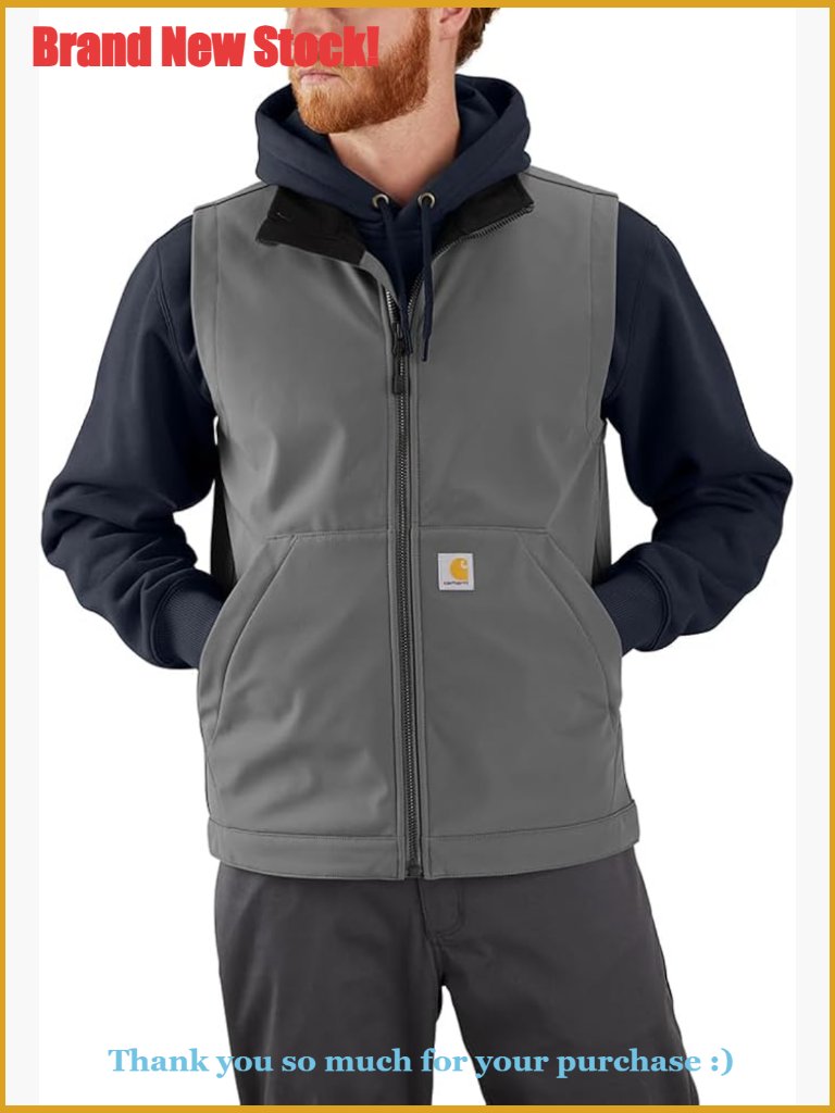 Mens Softshell Vest With Rain Defender Water Repellent